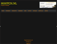 Tablet Screenshot of hootch.nl